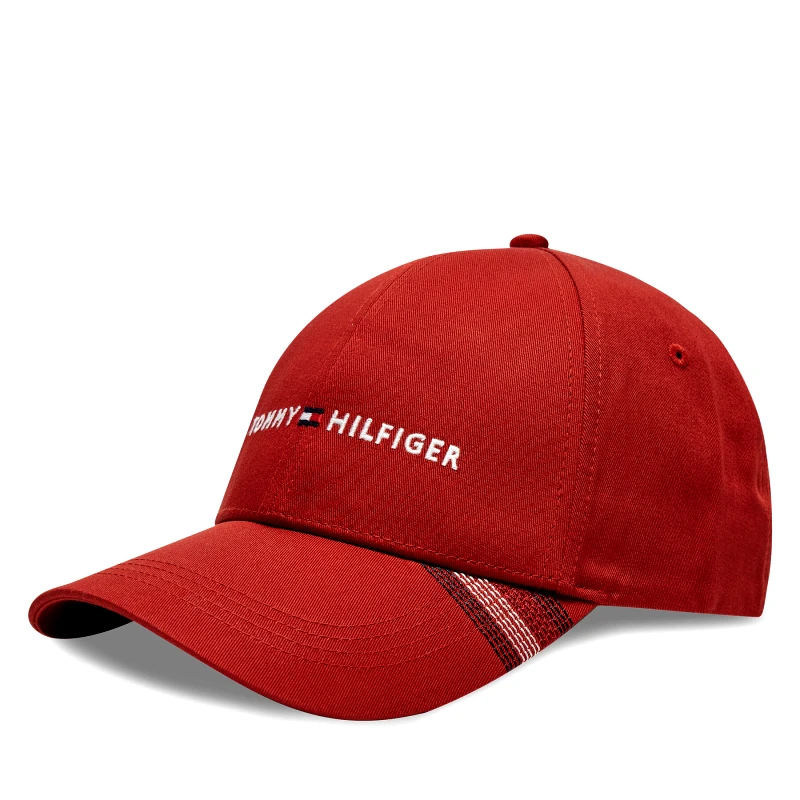 Tommy Hilfiger Καπέλο Jockey Tommy Hilfiger Foundation Cotton 6 Panel Cap AM0AM12532 Κόκκινο