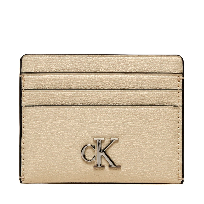 Calvin Klein Jeans Θήκη πιστωτικών καρτών Calvin Klein Jeans Minimal Monogram K60K612746 Εκρού