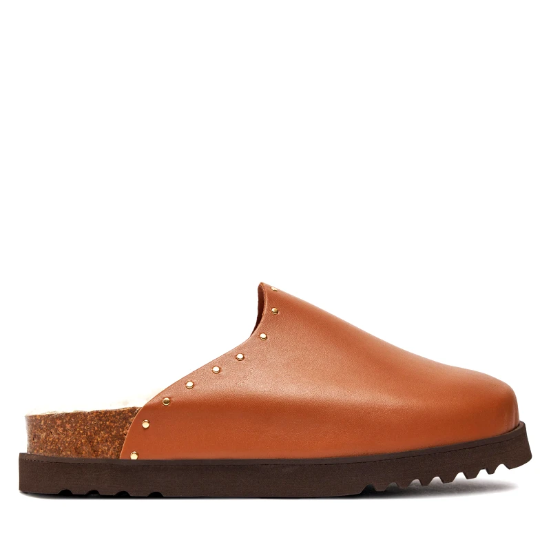 Scholl Παντόφλες Scholl Fae Studs F30938 Καφέ