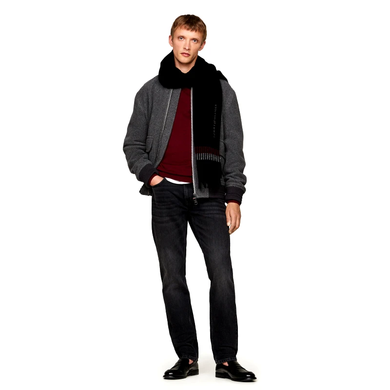 Tommy Hilfiger Κασκόλ Tommy Hilfiger Corporate AM0AM12832 Μαύρο