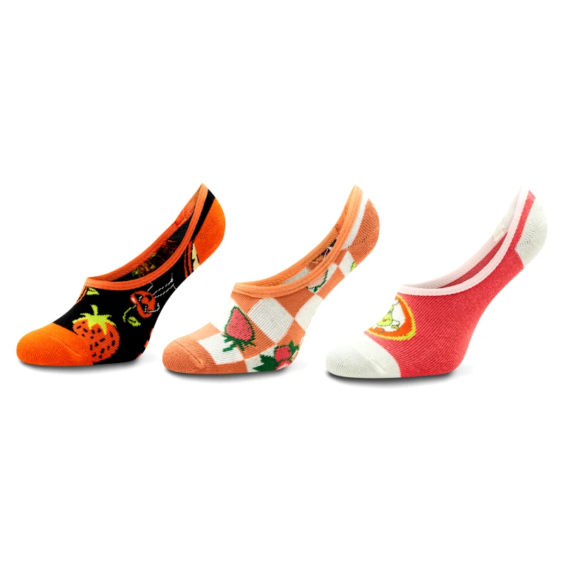 Vans Σετ κάλτσες σοσόνια παιδικές 3 τεμαχίων Vans Let There Be Fruit VN0007B8SNQ1 Έγχρωμο