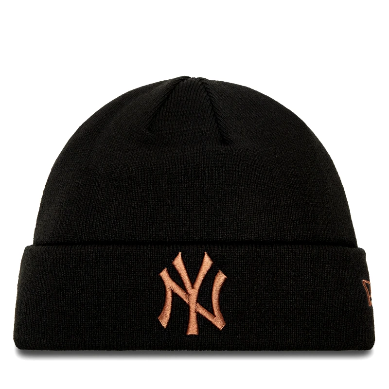 New Era Σκούφος New Era New York Yankees League Essential Cuff Knit Beanie 60580722 Μαύρο