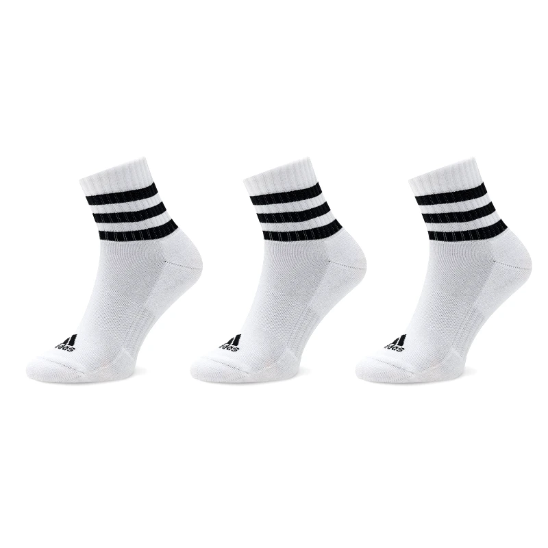 adidas Κάλτσες κοντές adidas 3-Stripes Cushioned Sportswear Mid-Cut Socks 3 Pairs HT3456 Λευκό