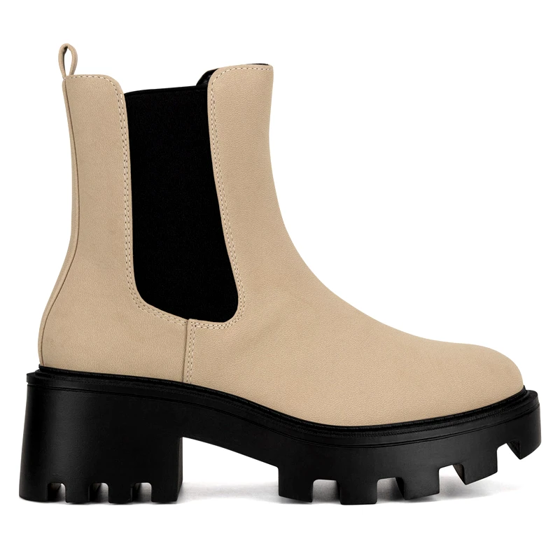 DeeZee Μποτάκια με λάστιχο DeeZee WYL3949-1A Μπεζ