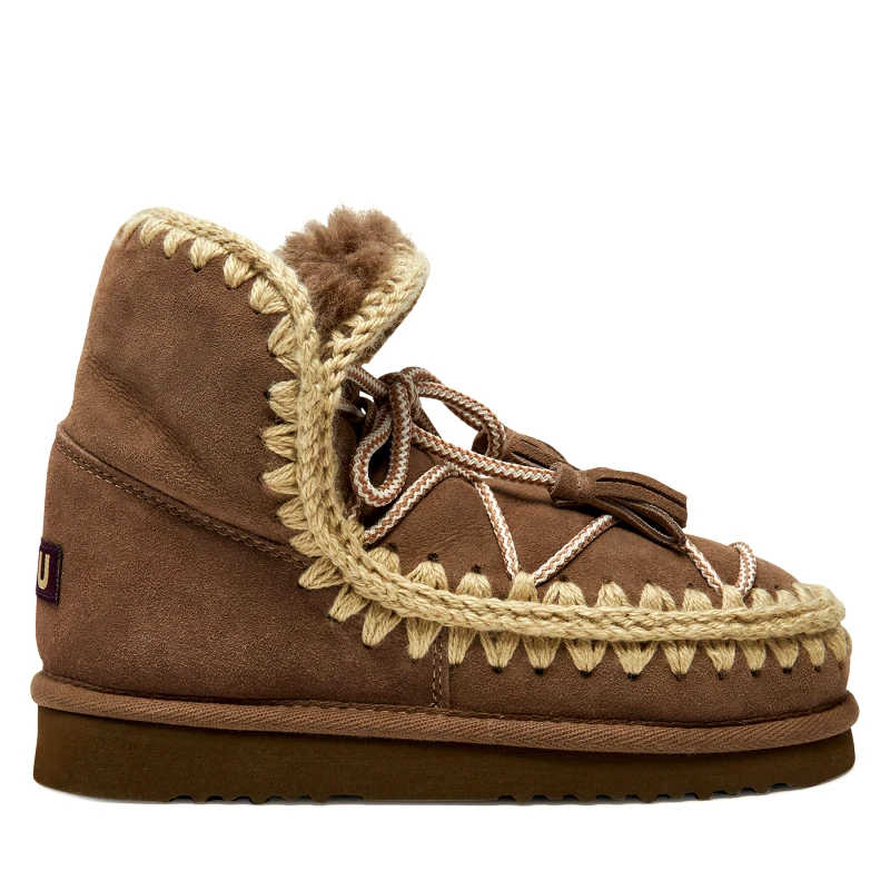 Mou Μπότες Χιονιού Mou Eskimo Scoubidoo Lace FW101124A Καφέ