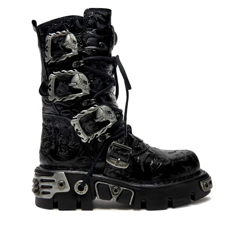NEW ROCK Αρβύλες NEW ROCK M-391-S4 Μαύρο