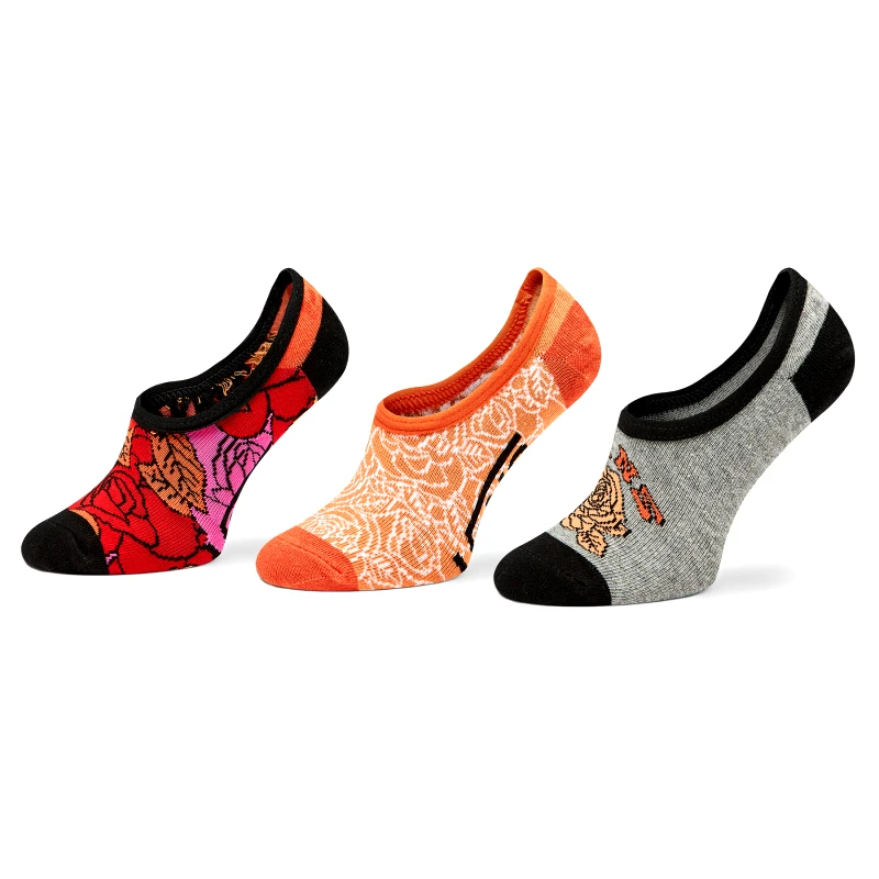 Vans Σετ κάλτσες σοσόνια παιδικές 3 τεμαχίων Vans Rose Tie Dye Έγχρωμο