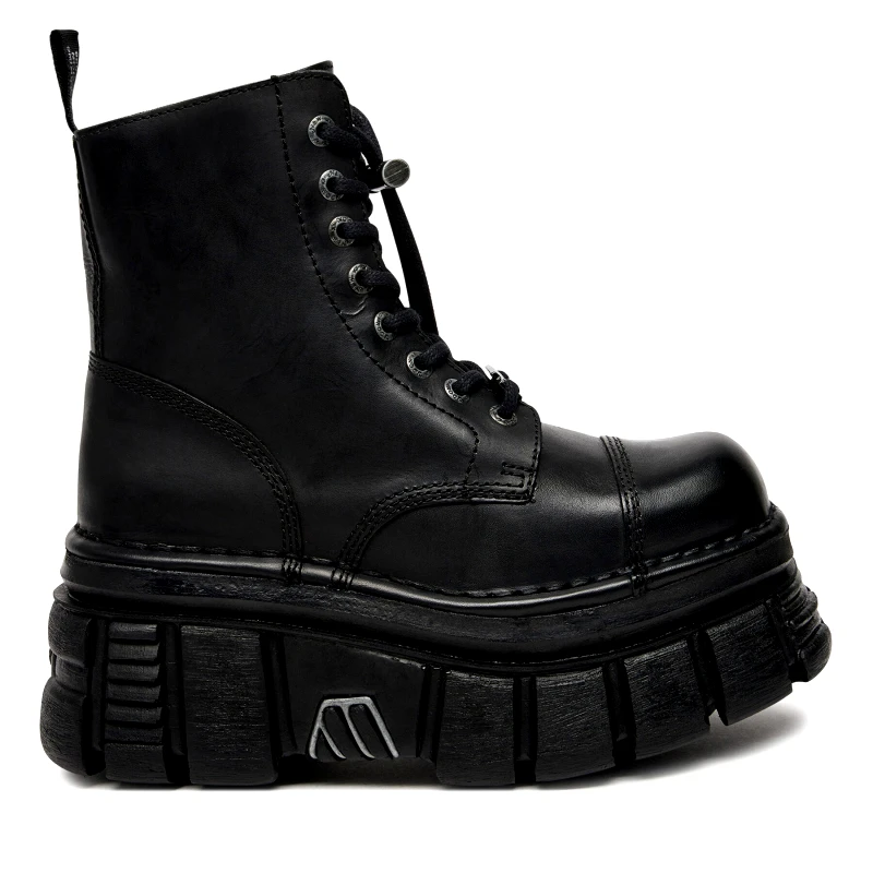 NEW ROCK Αρβύλες NEW ROCK M-NEWMILI083-S21 Μαύρο