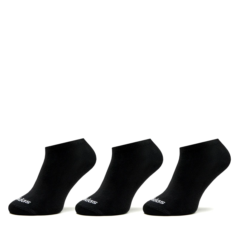 adidas Κάλτσες σοσόνια Unisex adidas Thin Linear Low-Cut Socks 3 Pairs IC1299 Μαύρο