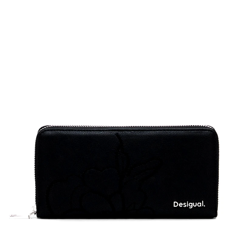 Desigual Μεγάλο Πορτοφόλι Γυναικείο Desigual Keller Fiona 24WAYP06 Μαύρο