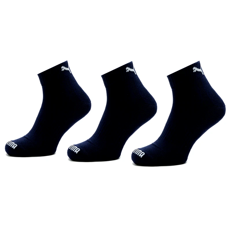 Puma Σετ 2 ζευγάρια ψηλές κάλτσες unisex Puma Cushioned Quarter 3P Unisex 907943 Σκούρο μπλε
