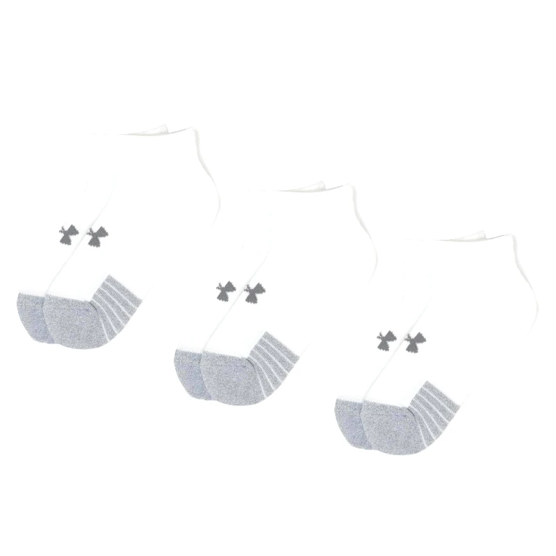 Under Armour Σετ 3 ζευγάρια κοντές κάλτσες unisex Under Armour Heatgear Lo Cut Sock 1346753-100 Λευκό