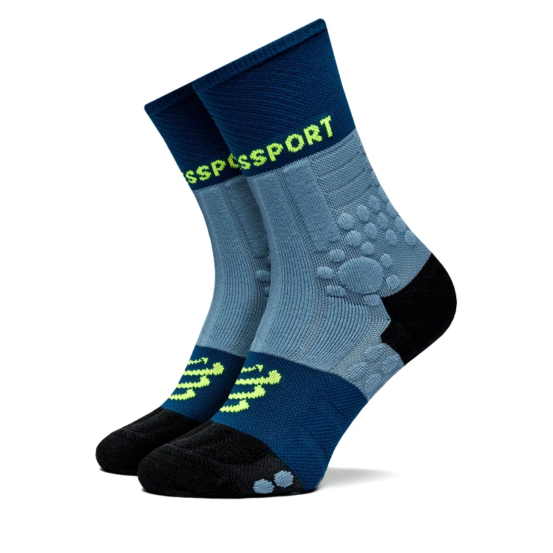 Compressport Κάλτσες Ψηλές Unisex Compressport Pro Racing Socks Winter Trail SCRU2045 Μπλε