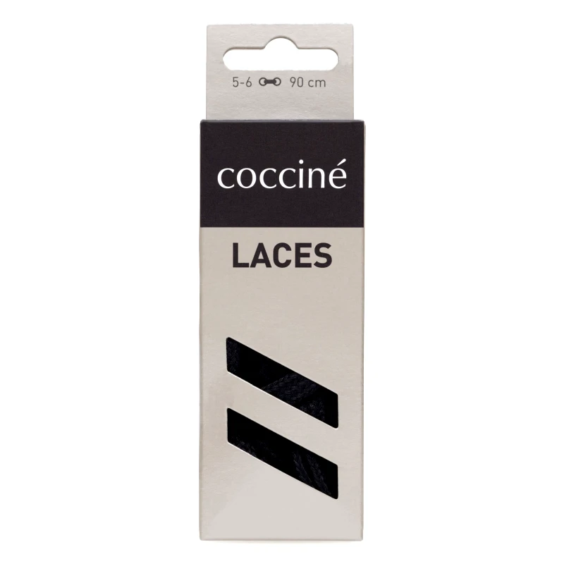 Coccine Κορδόνια παπουτσιών Coccine SZNUROWADŁA 90 cm P7 BAWEŁNIANE v.AZ Μαύρο