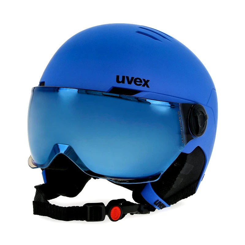 Uvex Κράνος Σκι Uvex Rocket Jr Visor 56/6/263/20 Μπλε