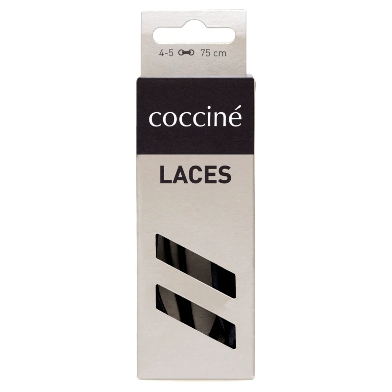 Coccine Κορδόνια παπουτσιών Coccine SZNUROWADŁA 75 cm F2 WOSKOWANE v.AZ Μαύρο