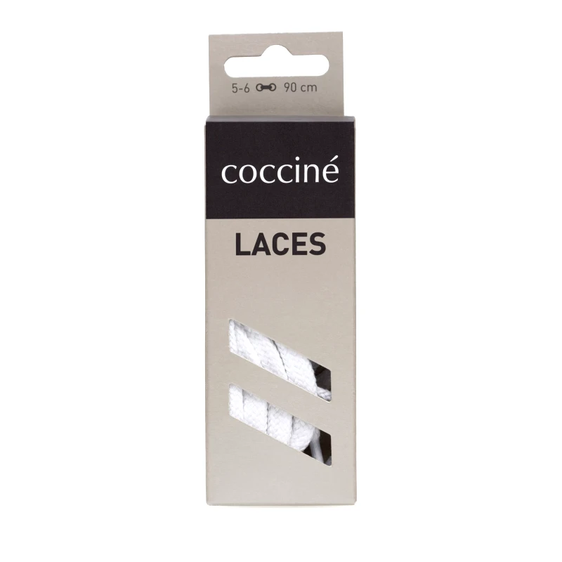 Coccine Κορδόνια παπουτσιών Coccine SZNUROWADŁA 90 cm P7 BAWEŁNIANE v.AZ Λευκό
