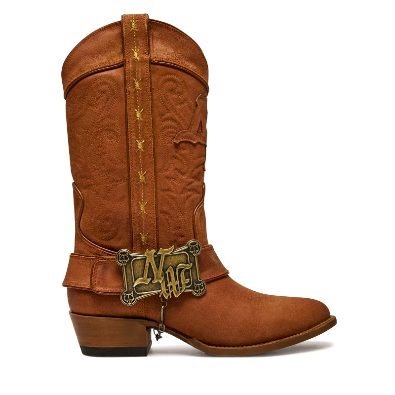 Naked Wolfe Καουμπόικες Μπότες & Μποτάκια Naked Wolfe Outlaw 00021 Καφέ