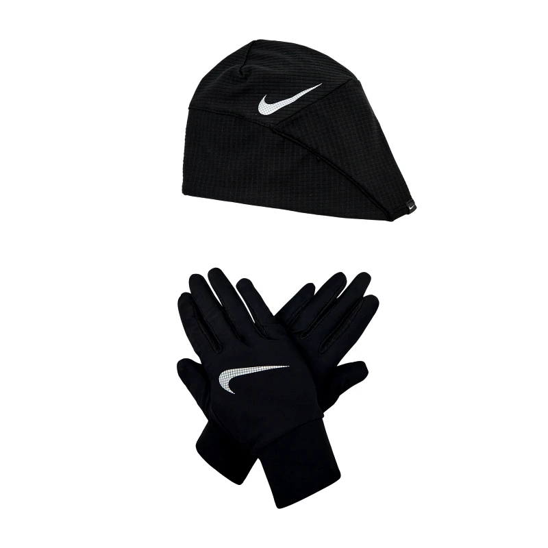 Nike Σετ σκούφος και γάντια Nike N1000594 Μαύρο