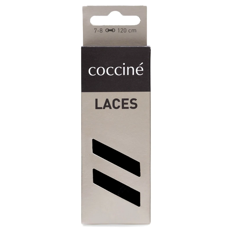 Coccine Κορδόνια παπουτσιών Coccine SZNUROWADŁA 120 cm P7 BAWEŁNIANE v.AZ Μαύρο