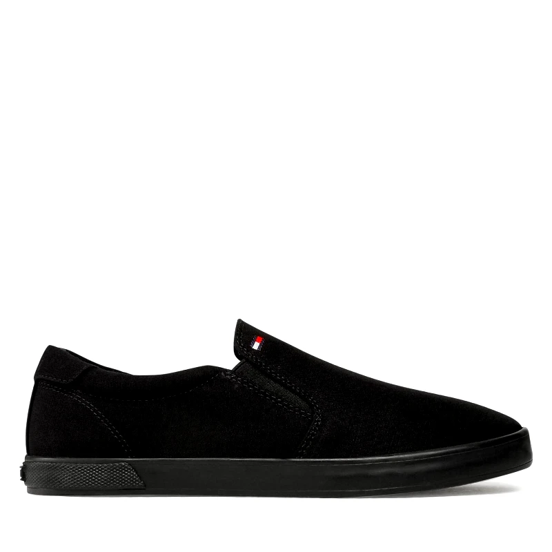 Tommy Hilfiger Πάνινα παπούτσια Tommy Hilfiger Iconic Slip On FM0FM00597 Μαύρο