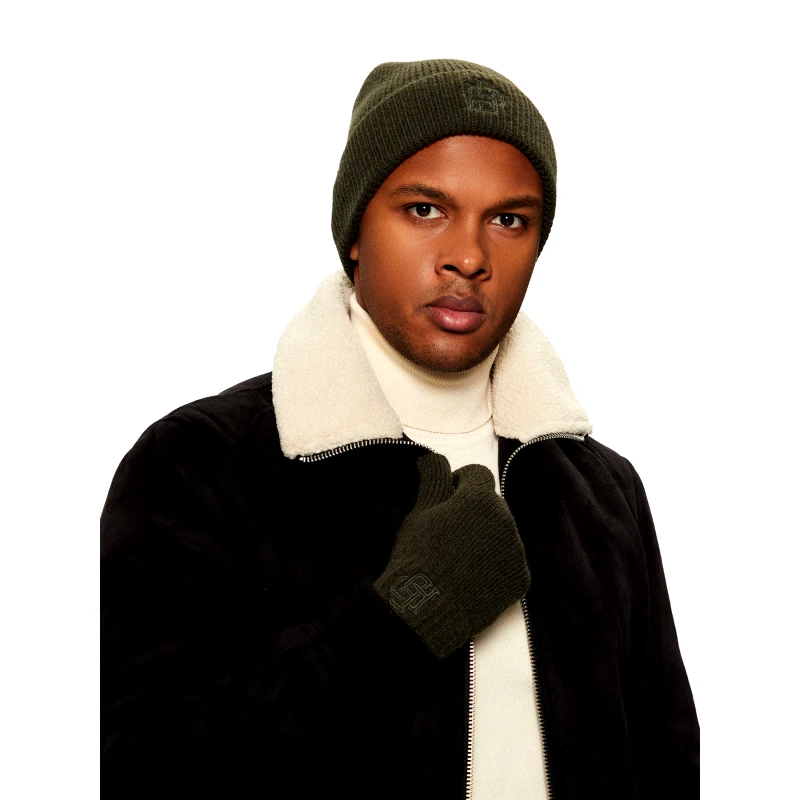 Jack & Jones Σετ σκούφος και γάντια Jack & Jones 12264109 Πράσινο