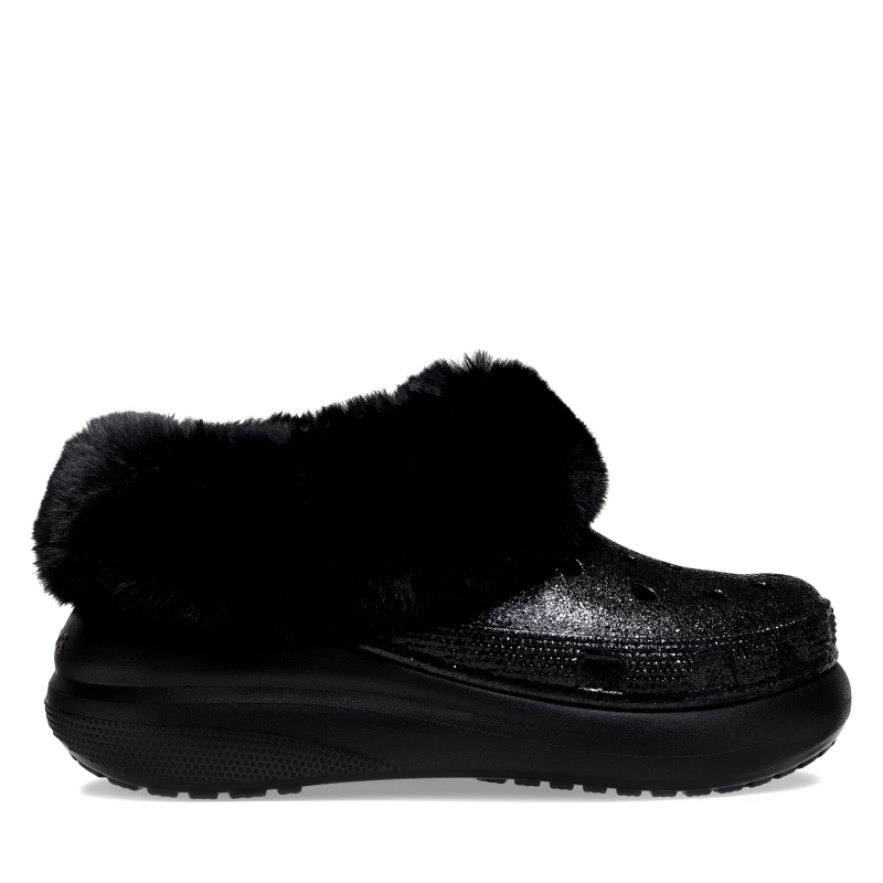 Crocs Παντόφλες Σπιτιού Crocs Crocs Furever Crush Crystal Glitter 208974 Μαύρο