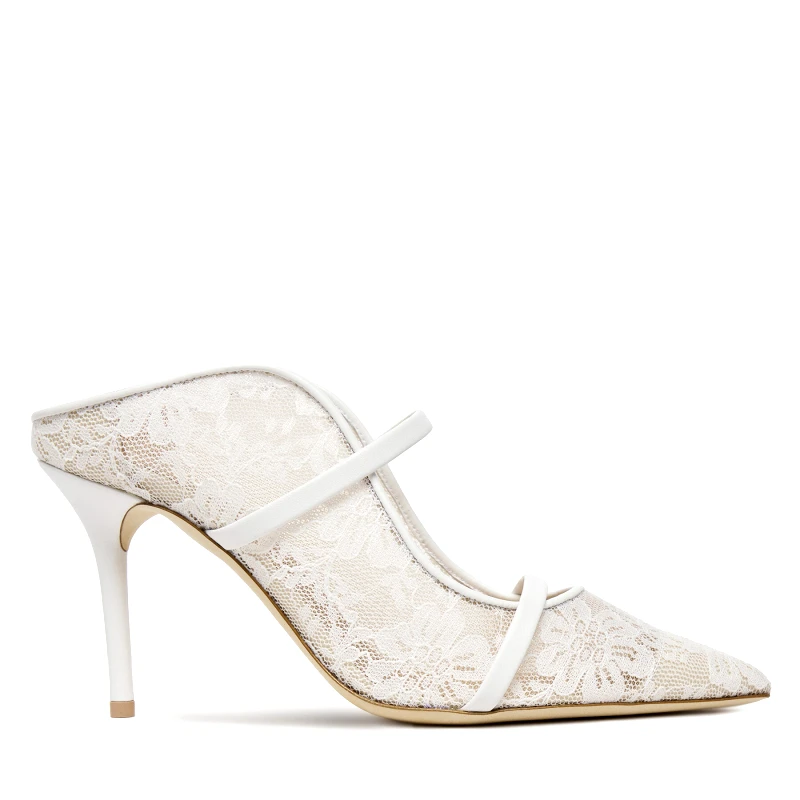 MALONE SOULIERS Παντόφλες MALONE SOULIERS Maureen 85-269 Λευκό