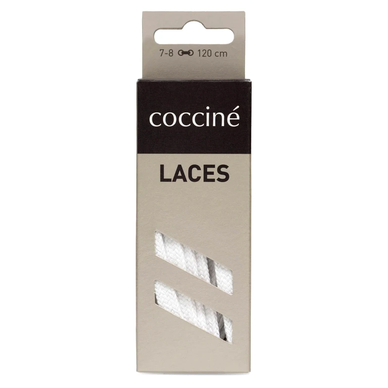 Coccine Κορδόνια παπουτσιών Coccine SZNUROWADŁA 120 cm P7 BAWEŁNIANE v.AZ Λευκό
