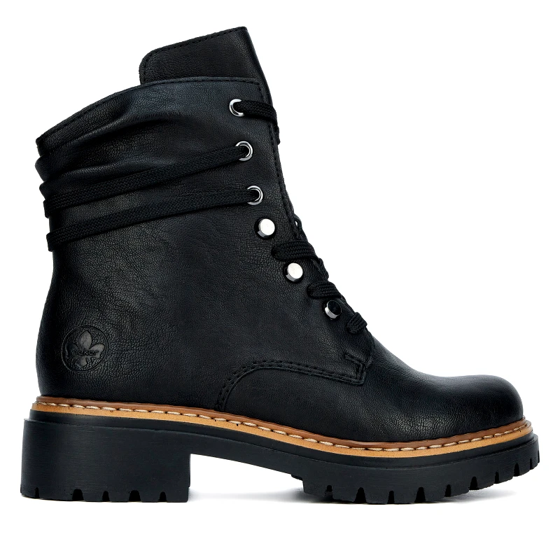 Rieker Μποτάκια Rieker 72621-00 Μαύρο