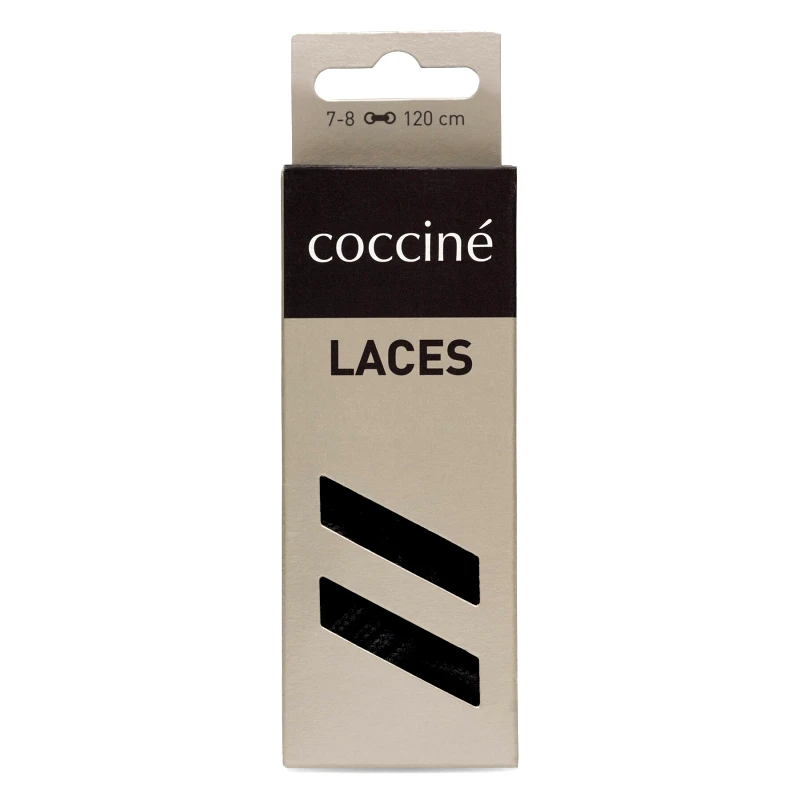 Coccine Κορδόνια παπουτσιών Coccine SZNUROWADŁA 120 cm F3 BAWEŁNIANE v.AZ Μαύρο