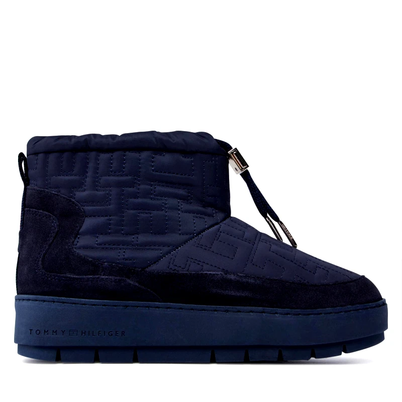Tommy Hilfiger Μπότες Χιονιού Tommy Hilfiger Tommy Monogram Snowboot FW0FW07637 Μπλε