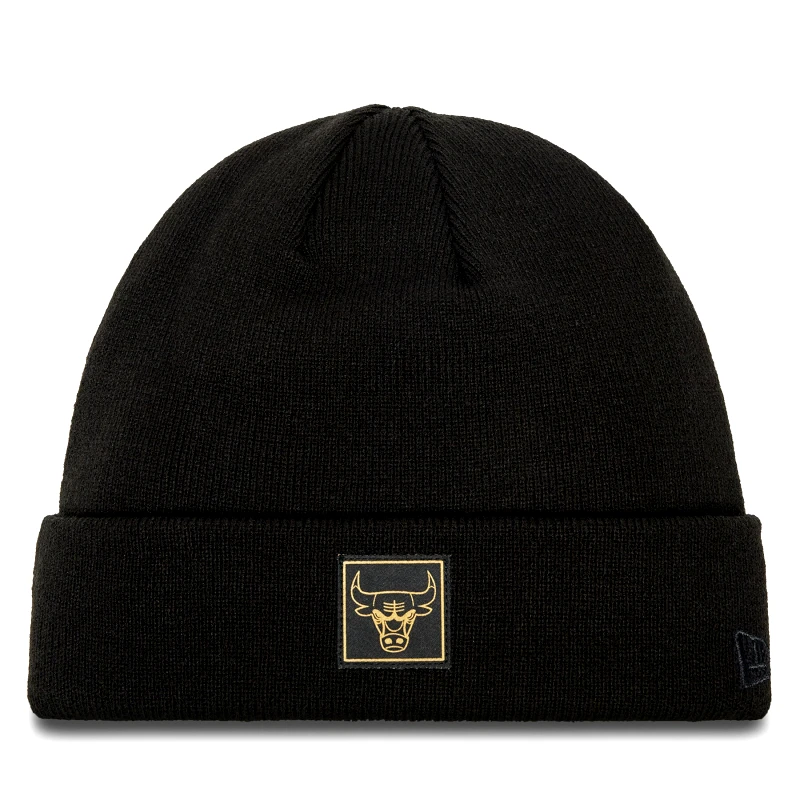 New Era Σκούφος New Era Chicago Bulls Metallic Badge Cuff Knit 60424828 Μαύρο