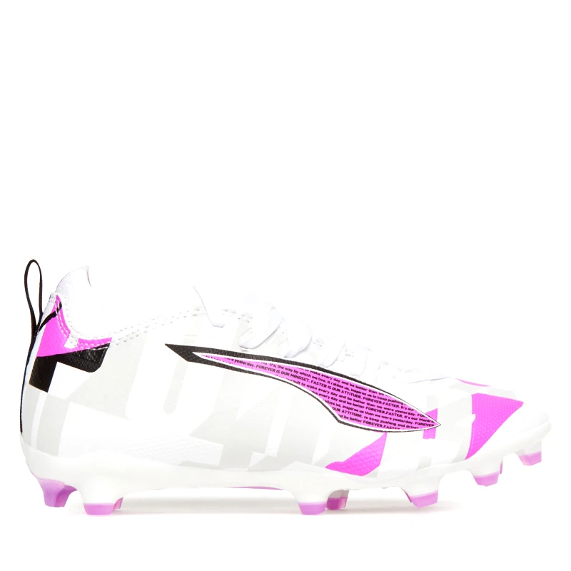 Puma Ποδοσφαιρικά Παπούτσια Puma Ultra 5 Match Forever Fg/Ag Jr 108413 01 Λευκό