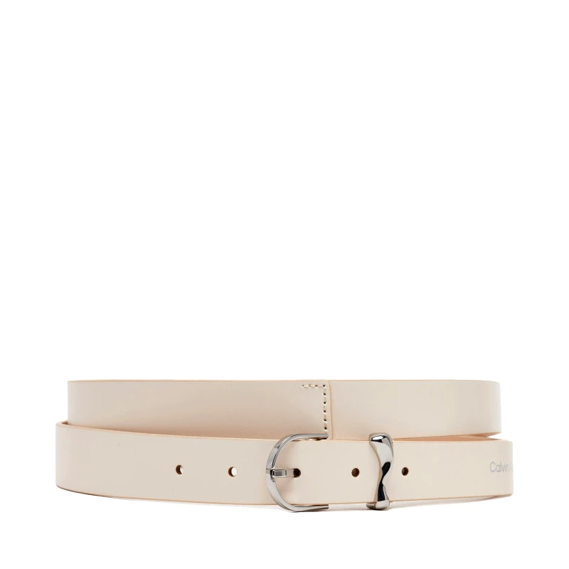 Calvin Klein Ζώνη Γυναικεία Calvin Klein Ck Must Organic Loop Belt 25Mm K60K613234 Λευκό