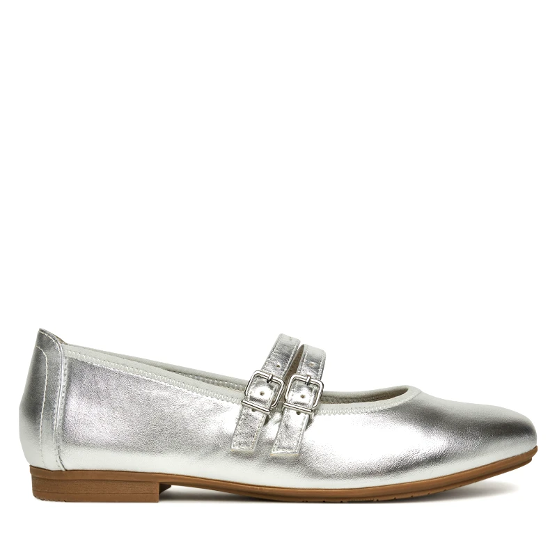 Jana Μπαλαρίνες Jana 8-22177-44 Ασημί