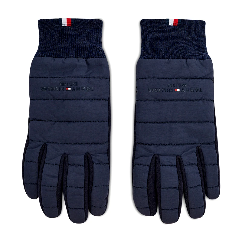 Tommy Hilfiger Γάντια Ανδρικά Tommy Hilfiger Th Established Mix Nylon Gloves AM0AM07884 Σκούρο μπλε