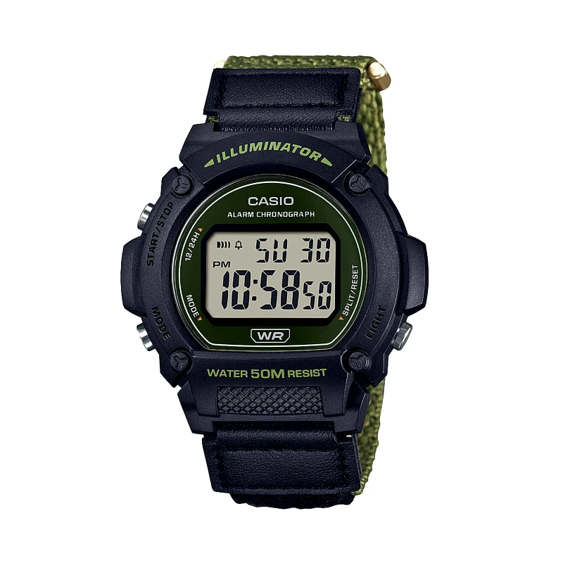 Casio Ρολόι Casio W-219HB-3AVEF Μαύρο