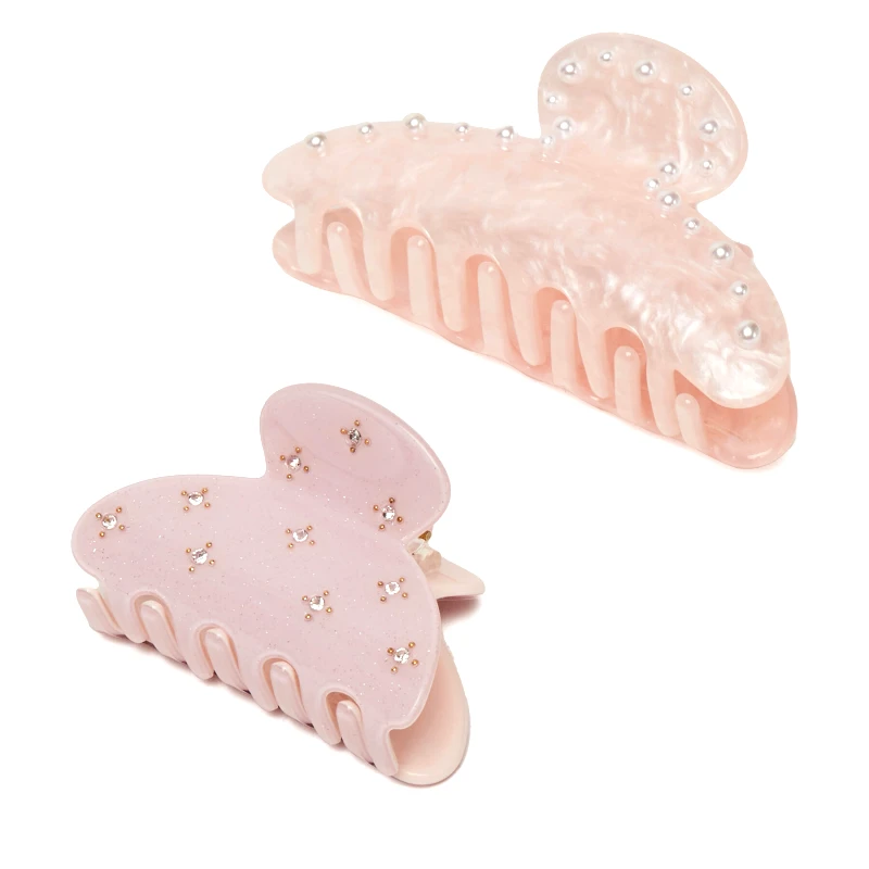 Pieces Σετ τσιμπιδάκια μαλλιών Pieces Pclala 2-Pack Hairshark 17156122 Ροζ