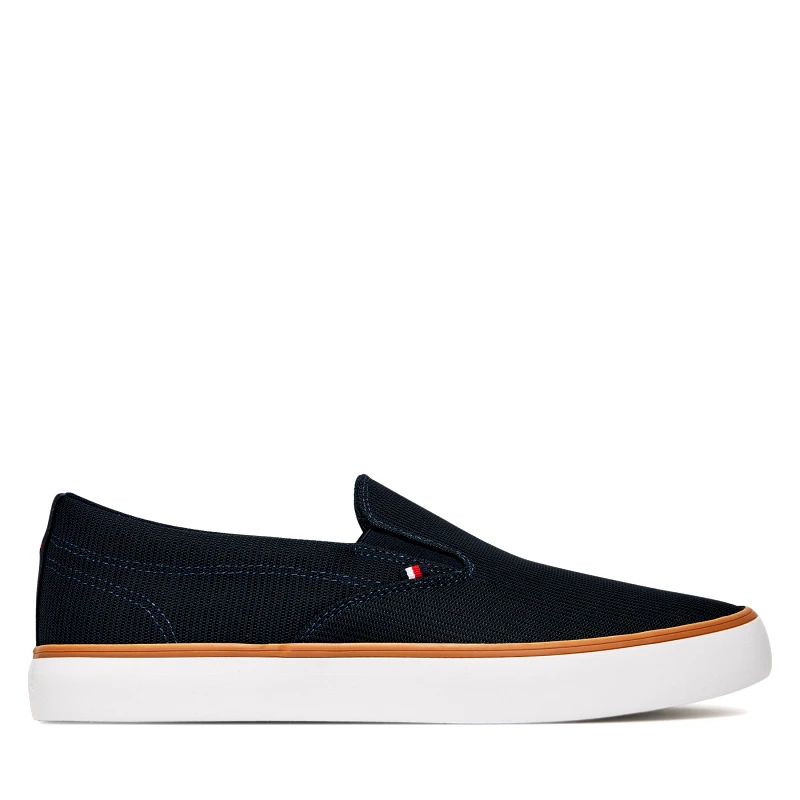 Tommy Hilfiger Πάνινα παπούτσια Tommy Hilfiger Th Hi Vulc Core Low Ii Slipon FM0FM05514 Σκούρο μπλε