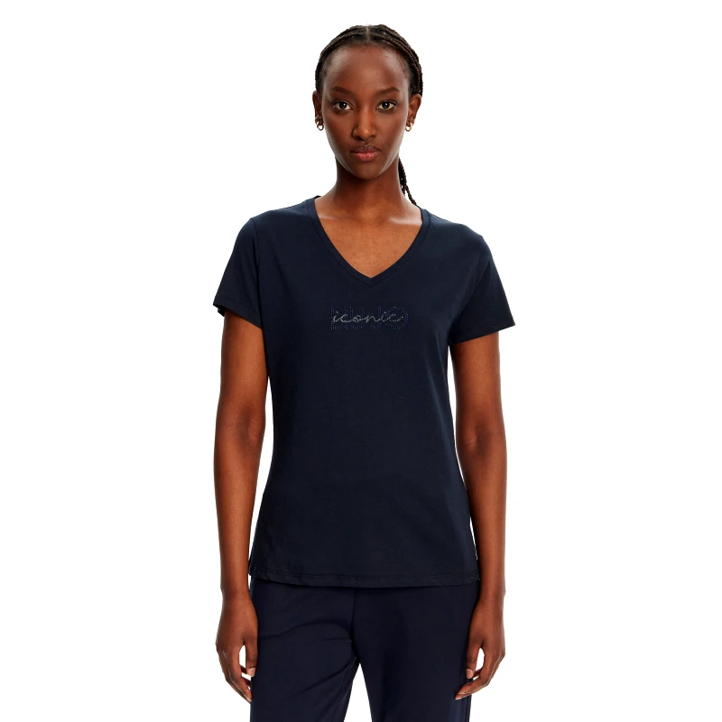 Liu Jo Sport Liu Jo Sport T-Shirt TA5179 J6040 Σκούρο μπλε Regular Fit