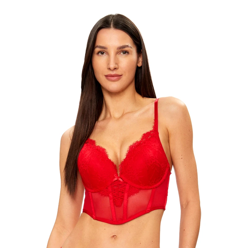Hunkemöller Hunkemöller Σουτιέν Push-up Arabella 204593 Κόκκινο