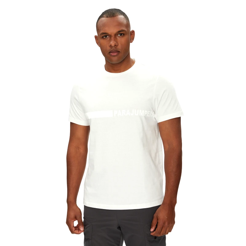 Parajumpers Parajumpers T-Shirt Space 25SMPMTSXF05 Λευκό Regular Fit