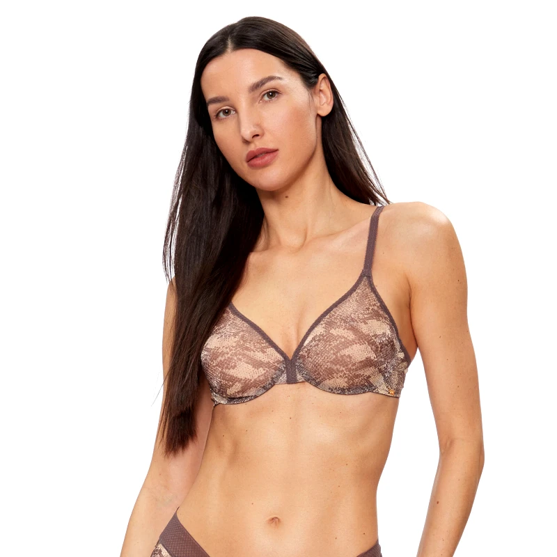 Gossard Gossard Σουτιέν Bralette Glossies Snake 13011 Γκρι