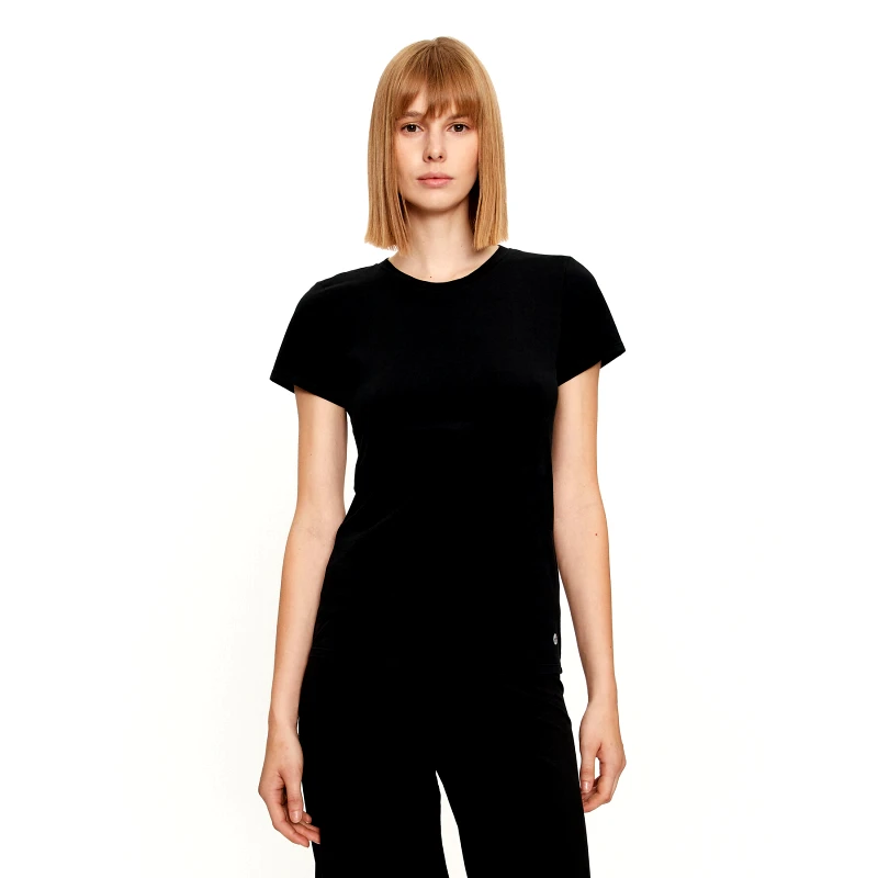 Deha Deha T-Shirt A00150 Μαύρο Regular Fit