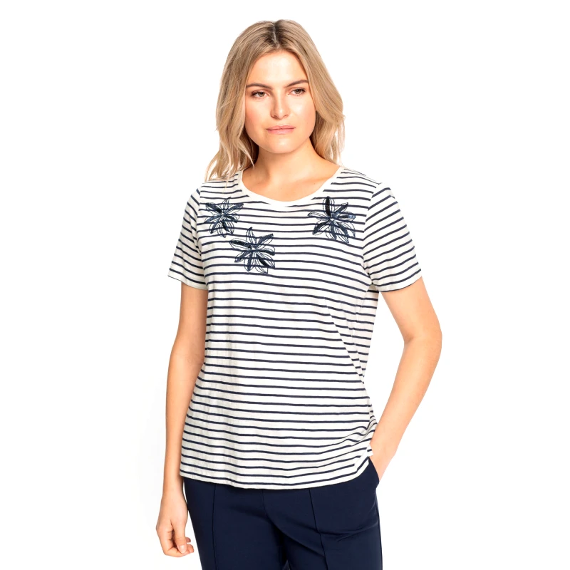 Olsen Olsen T-Shirt 11105068 Εκρού Regular Fit