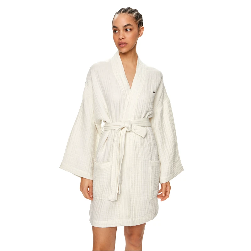 Tommy Hilfiger Tommy Hilfiger Ρόμπα UW0UW05275 Εκρού