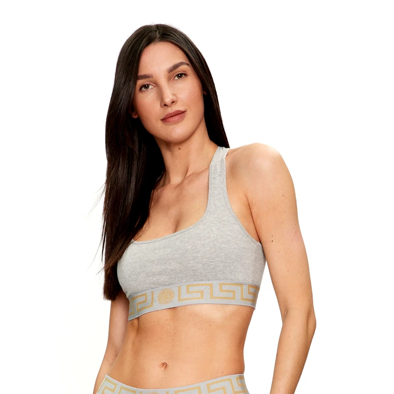 Versace Versace Σουτιέν τοπ AUD01039 Γκρι