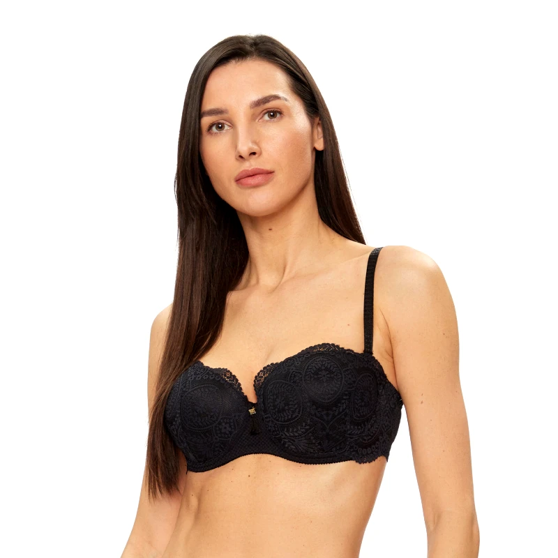 Selmark Selmark Σουτιέν Push-up Matilda 31126 Μαύρο