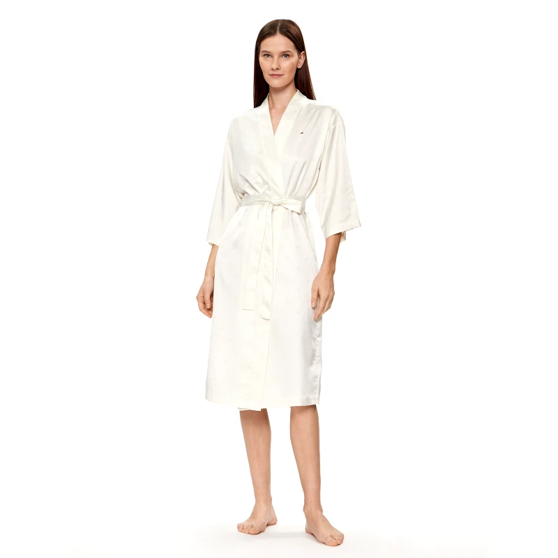 Tommy Hilfiger Tommy Hilfiger Ρόμπα UW0UW05204 Εκρού